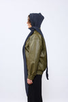 lambswool hooded scarf wrap