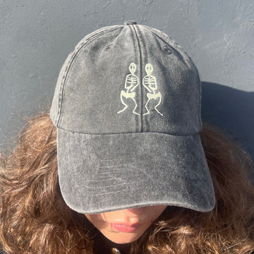 SKELETON baseball cap